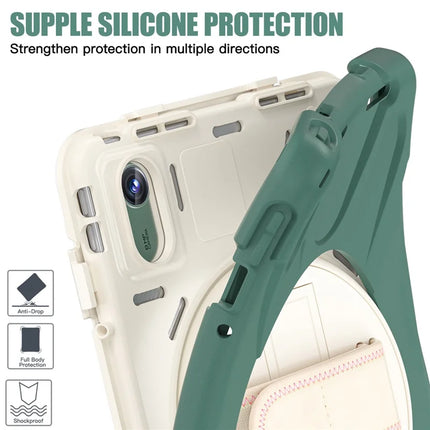 Kickstand Tablet Case for Lenovo Tab M11 TB-330FU 331FC / Tab K11 TB-330XU / Xiaoxin Pad 11 2024 TPU PC Silicone Cover