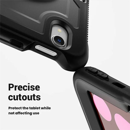 For iPad mini (2024)  /  (2021) Case Compatible with MagSafe Kickstand PC + TPU Tablet Cover