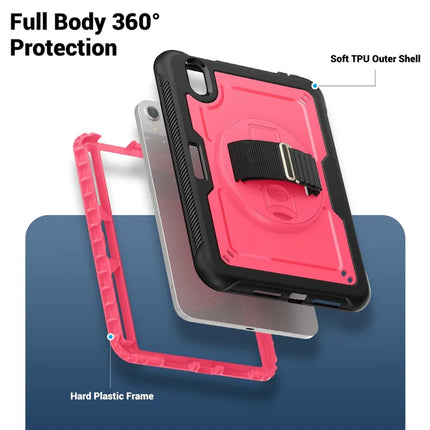For iPad mini (2024)  /  (2021) Case Compatible with MagSafe Kickstand PC + TPU Tablet Cover