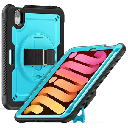 For iPad mini (2024)  /  (2021) Case Compatible with MagSafe Kickstand PC + TPU Tablet Cover - Baby Blue