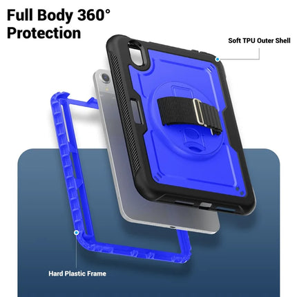 For iPad mini (2024)  /  (2021) Case Compatible with MagSafe Kickstand PC + TPU Tablet Cover