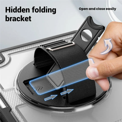 For iPad mini (2024)  /  (2021) Case Compatible with MagSafe Kickstand PC + TPU Tablet Cover