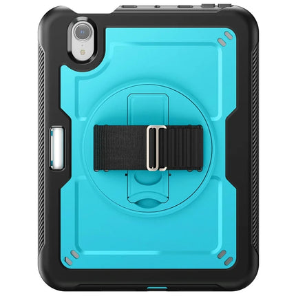 For iPad mini (2024)  /  (2021) Case Compatible with MagSafe Kickstand PC + TPU Tablet Cover with Shoulder Strap