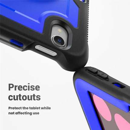 For iPad mini (2024)  /  (2021) Case Compatible with MagSafe Kickstand PC + TPU Tablet Cover with Shoulder Strap