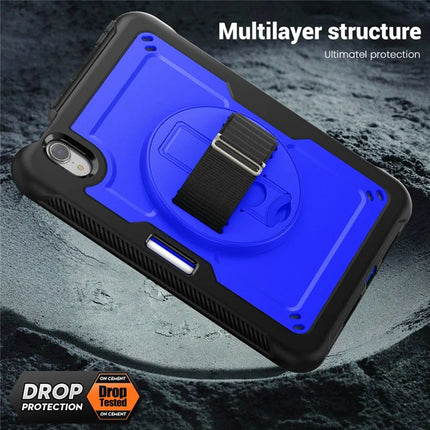 For iPad mini (2024)  /  (2021) Case Compatible with MagSafe Kickstand PC + TPU Tablet Cover with Shoulder Strap