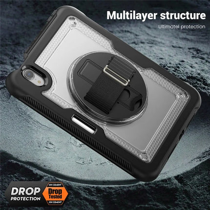 For iPad mini (2024)  /  (2021) Case Compatible with MagSafe Kickstand PC + TPU Tablet Cover with Shoulder Strap