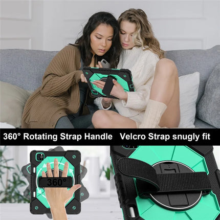 Tablet Case For iPad Pro 11 (2022) / (2021) / (2020) / (2018) / iPad Air (2022) / (2020) Silicone + PC Kickstand Cover with Strap
