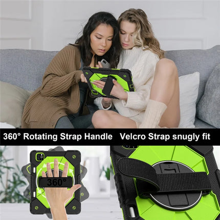 Tablet Case For iPad Pro 11 (2022) / (2021) / (2020) / (2018) / iPad Air (2022) / (2020) Silicone + PC Kickstand Cover with Strap