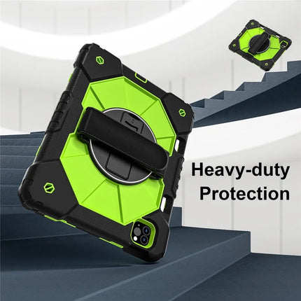 Tablet Case For iPad Pro 11 (2022) / (2021) / (2020) / (2018) / iPad Air (2022) / (2020) Silicone + PC Kickstand Cover with Strap