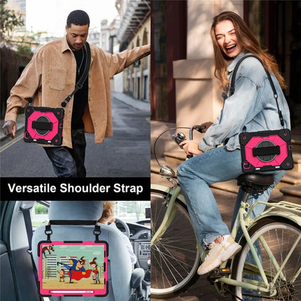 Tablet Case For iPad Pro 11 (2022) / (2021) / (2020) / (2018) / iPad Air (2022) / (2020) Silicone + PC Kickstand Cover with Strap