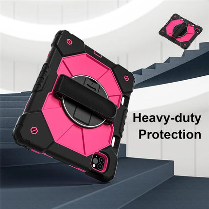 Tablet Case For iPad Pro 11 (2022) / (2021) / (2020) / (2018) / iPad Air (2022) / (2020) Silicone + PC Kickstand Cover with Strap