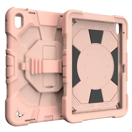 For iPad 10.9 (2022) Case with Kickstand Wrist Strap PC + Silicone Tablet Cover