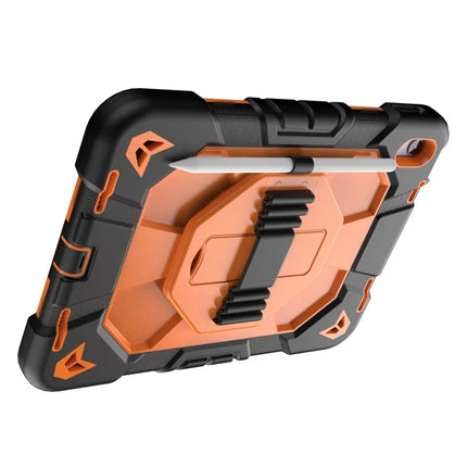 For iPad 10.9 (2022) Case with Kickstand Wrist Strap PC + Silicone Tablet Cover