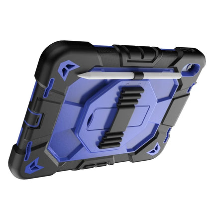 For iPad 10.9 (2022) Case with Kickstand Wrist Strap PC + Silicone Tablet Cover