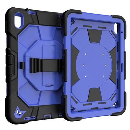 For iPad 10.9 (2022) Case with Kickstand Wrist Strap PC + Silicone Tablet Cover