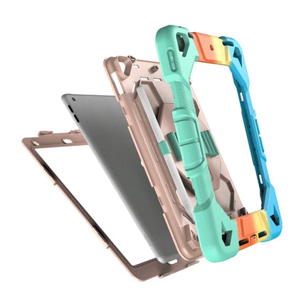Tablet Case For iPad 10.2 (2021) / (2020) / (2019) PC + Silicone Wrist Strap Protective Cover