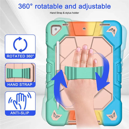 Tablet Case For iPad 10.2 (2021) / (2020) / (2019) PC + Silicone Wrist Strap Protective Cover