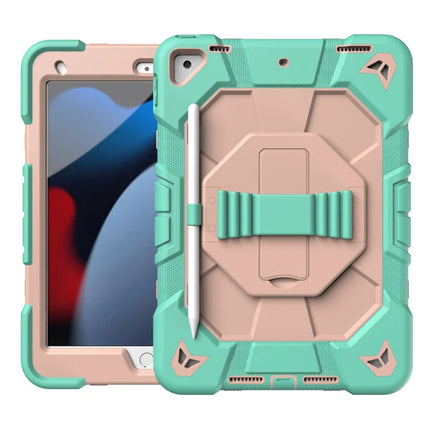 Tablet Case For iPad 10.2 (2021) / (2020) / (2019) PC + Silicone Wrist Strap Protective Cover