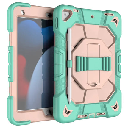 Tablet Case For iPad 10.2 (2021) / (2020) / (2019) PC + Silicone Wrist Strap Protective Cover