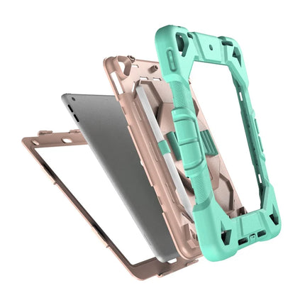 Tablet Case For iPad 10.2 (2021) / (2020) / (2019) PC + Silicone Wrist Strap Protective Cover