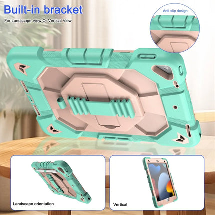 Tablet Case For iPad 10.2 (2021) / (2020) / (2019) PC + Silicone Wrist Strap Protective Cover