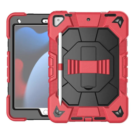 Tablet Case For iPad 10.2 (2021) / (2020) / (2019) PC + Silicone Wrist Strap Protective Cover