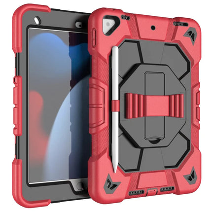 Tablet Case For iPad 10.2 (2021) / (2020) / (2019) PC + Silicone Wrist Strap Protective Cover