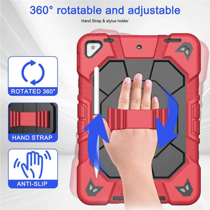 Tablet Case For iPad 10.2 (2021) / (2020) / (2019) PC + Silicone Wrist Strap Protective Cover
