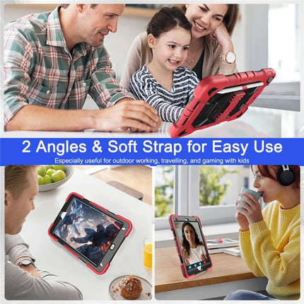 Tablet Case For iPad 10.2 (2021) / (2020) / (2019) PC + Silicone Wrist Strap Protective Cover