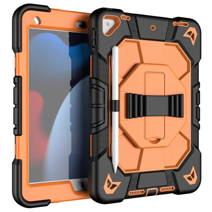 Tablet Case For iPad 10.2 (2021) / (2020) / (2019) PC + Silicone Wrist Strap Protective Cover