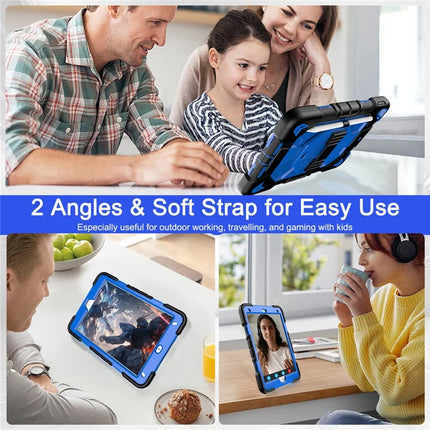 Tablet Case For iPad 10.2 (2021) / (2020) / (2019) PC + Silicone Wrist Strap Protective Cover