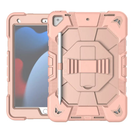 Tablet Case For iPad 10.2 (2021) / (2020) / (2019) PC + Silicone Wrist Strap Protective Cover