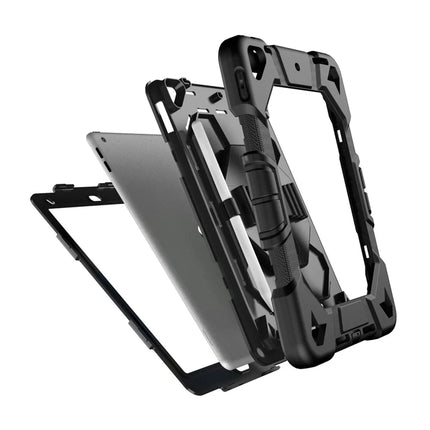 Tablet Case For iPad 10.2 (2021) / (2020) / (2019) PC + Silicone Wrist Strap Protective Cover