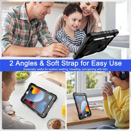 Tablet Case For iPad 10.2 (2021) / (2020) / (2019) PC + Silicone Wrist Strap Protective Cover