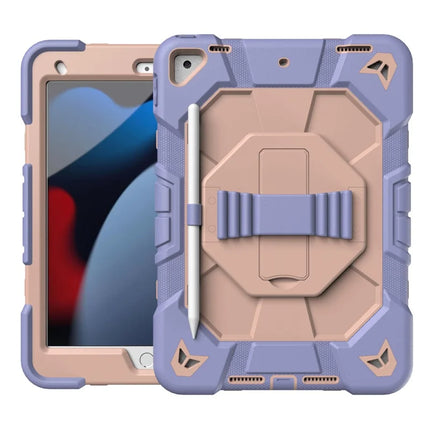 Tablet Case For iPad 10.2 (2021) / (2020) / (2019) PC + Silicone Wrist Strap Protective Cover