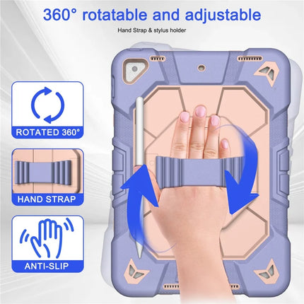 Tablet Case For iPad 10.2 (2021) / (2020) / (2019) PC + Silicone Wrist Strap Protective Cover