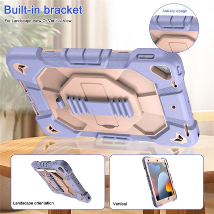 Tablet Case For iPad 10.2 (2021) / (2020) / (2019) PC + Silicone Wrist Strap Protective Cover