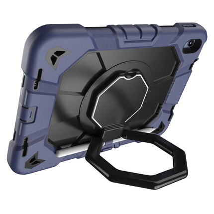 For iPad 10.9 (2022) Case with Hand Grip Kickstand PC + Silicone Tablet Cover
