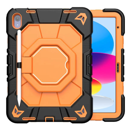 For iPad 10.9 (2022) Case with Hand Grip Kickstand PC + Silicone Tablet Cover