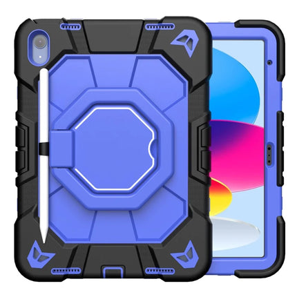 For iPad 10.9 (2022) Case with Hand Grip Kickstand PC + Silicone Tablet Cover