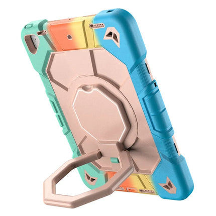 Tablet Case For iPad 10.2 (2021) / (2020) / (2019) PC + Silicone Cover with Hand Grip Kickstand