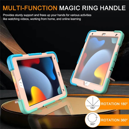 Tablet Case For iPad 10.2 (2021) / (2020) / (2019) PC + Silicone Cover with Hand Grip Kickstand