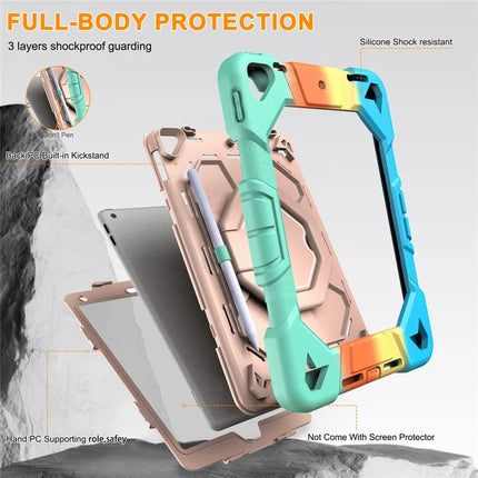 Tablet Case For iPad 10.2 (2021) / (2020) / (2019) PC + Silicone Cover with Hand Grip Kickstand