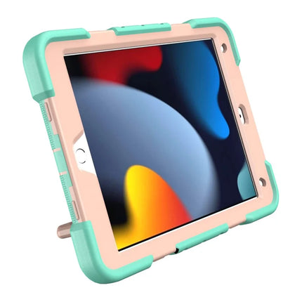 Tablet Case For iPad 10.2 (2021) / (2020) / (2019) PC + Silicone Cover with Hand Grip Kickstand