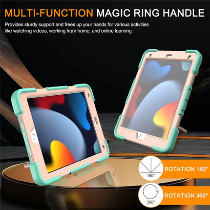 Tablet Case For iPad 10.2 (2021) / (2020) / (2019) PC + Silicone Cover with Hand Grip Kickstand