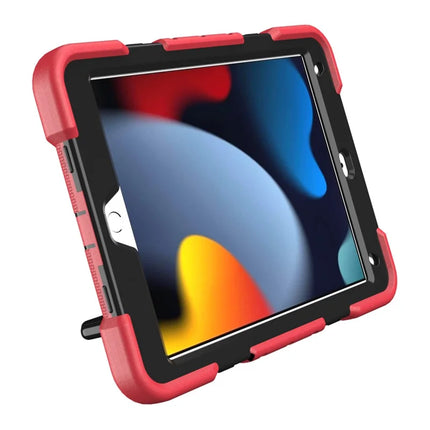 Tablet Case For iPad 10.2 (2021) / (2020) / (2019) PC + Silicone Cover with Hand Grip Kickstand