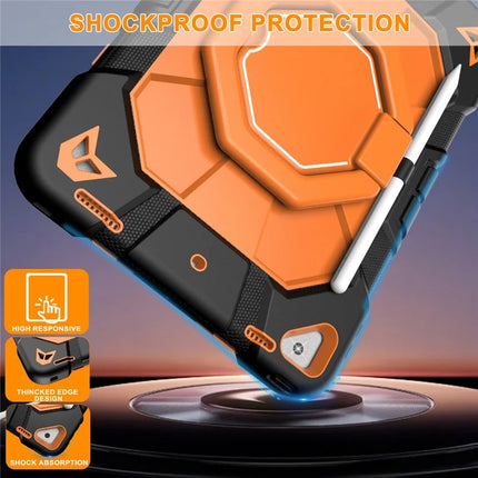 Tablet Case For iPad 10.2 (2021) / (2020) / (2019) PC + Silicone Cover with Hand Grip Kickstand