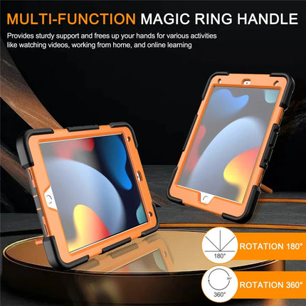 Tablet Case For iPad 10.2 (2021) / (2020) / (2019) PC + Silicone Cover with Hand Grip Kickstand