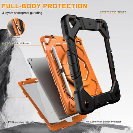 Tablet Case For iPad 10.2 (2021) / (2020) / (2019) PC + Silicone Cover with Hand Grip Kickstand