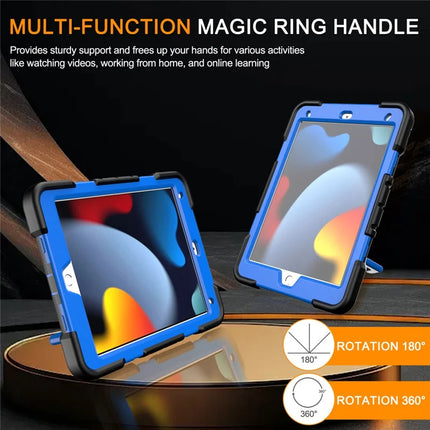 Tablet Case For iPad 10.2 (2021) / (2020) / (2019) PC + Silicone Cover with Hand Grip Kickstand